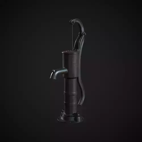 Hand Pump Water High Poly