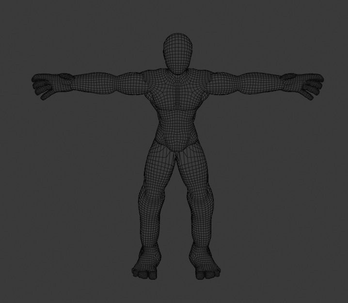 Base Mesh  Free low-poly 3D model_1