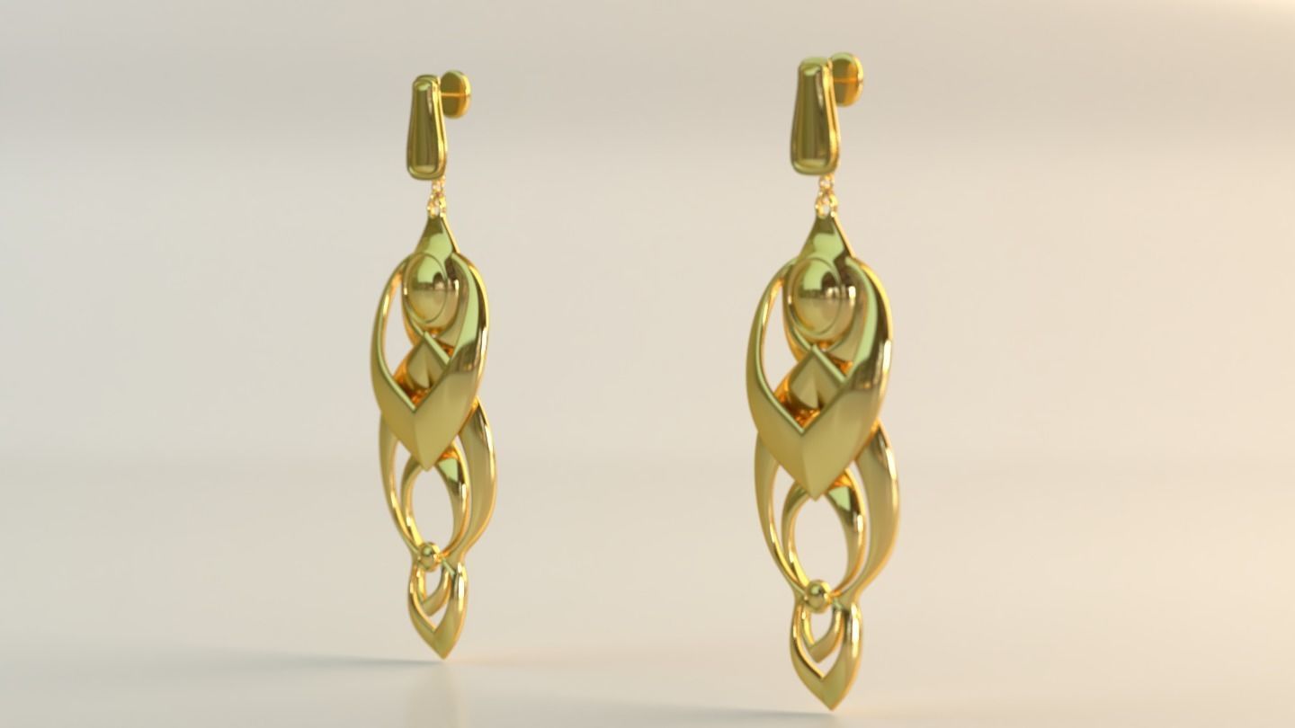 Ear Rings 3D model_4