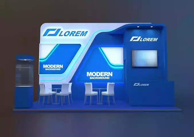 exhibition stand 18 sqm