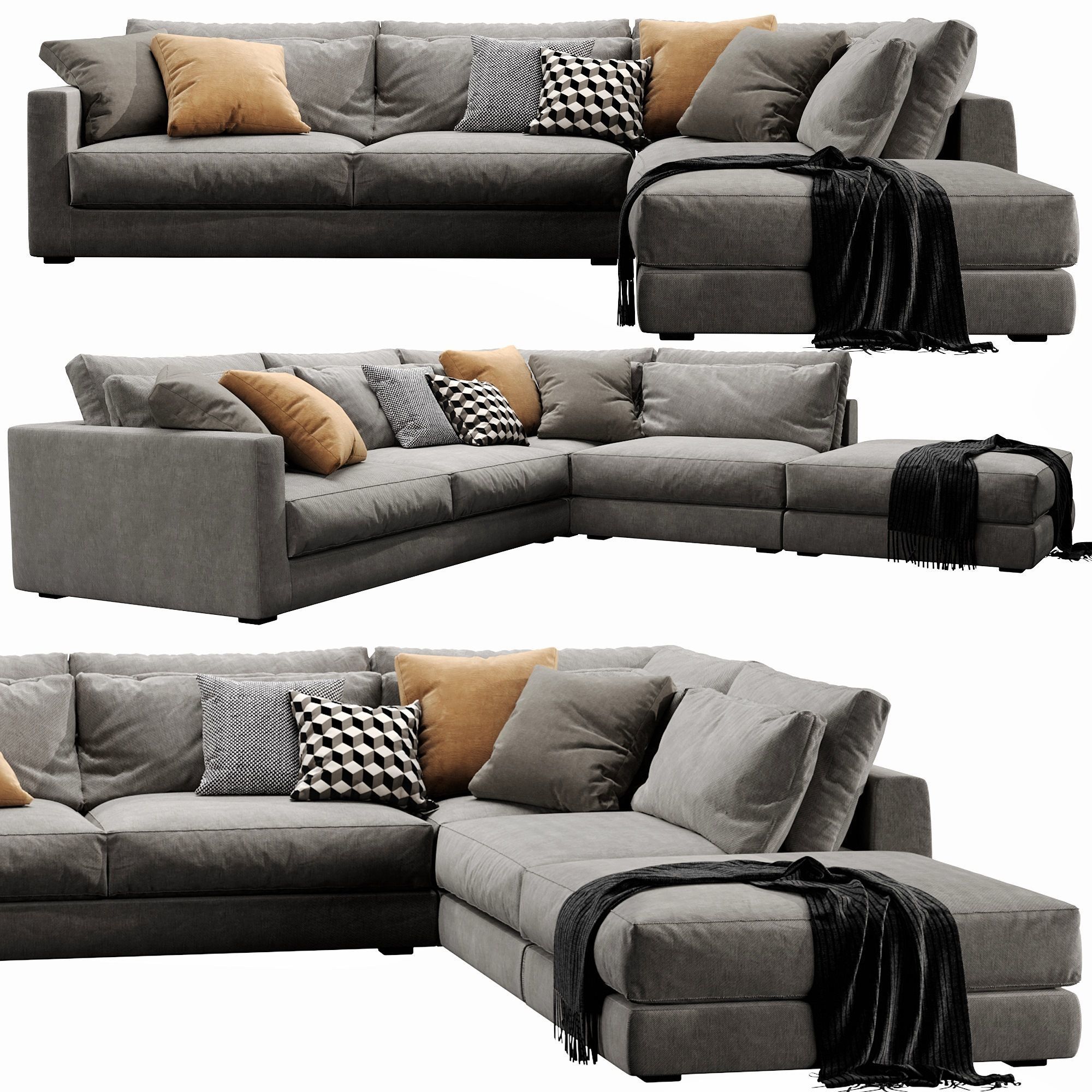 Linteloo Mauro Sectional 3D model_4