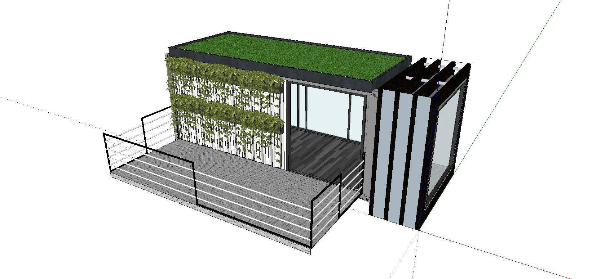 City Simple Art Building-Container-0133 3D model_4