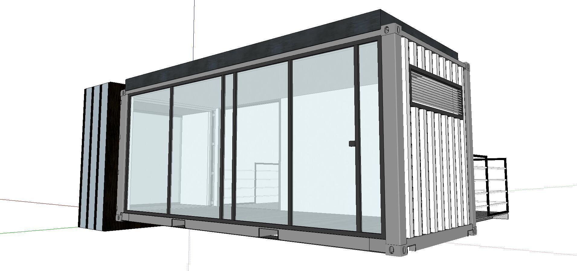 City Simple Art Building-Container-0133 3D model_2