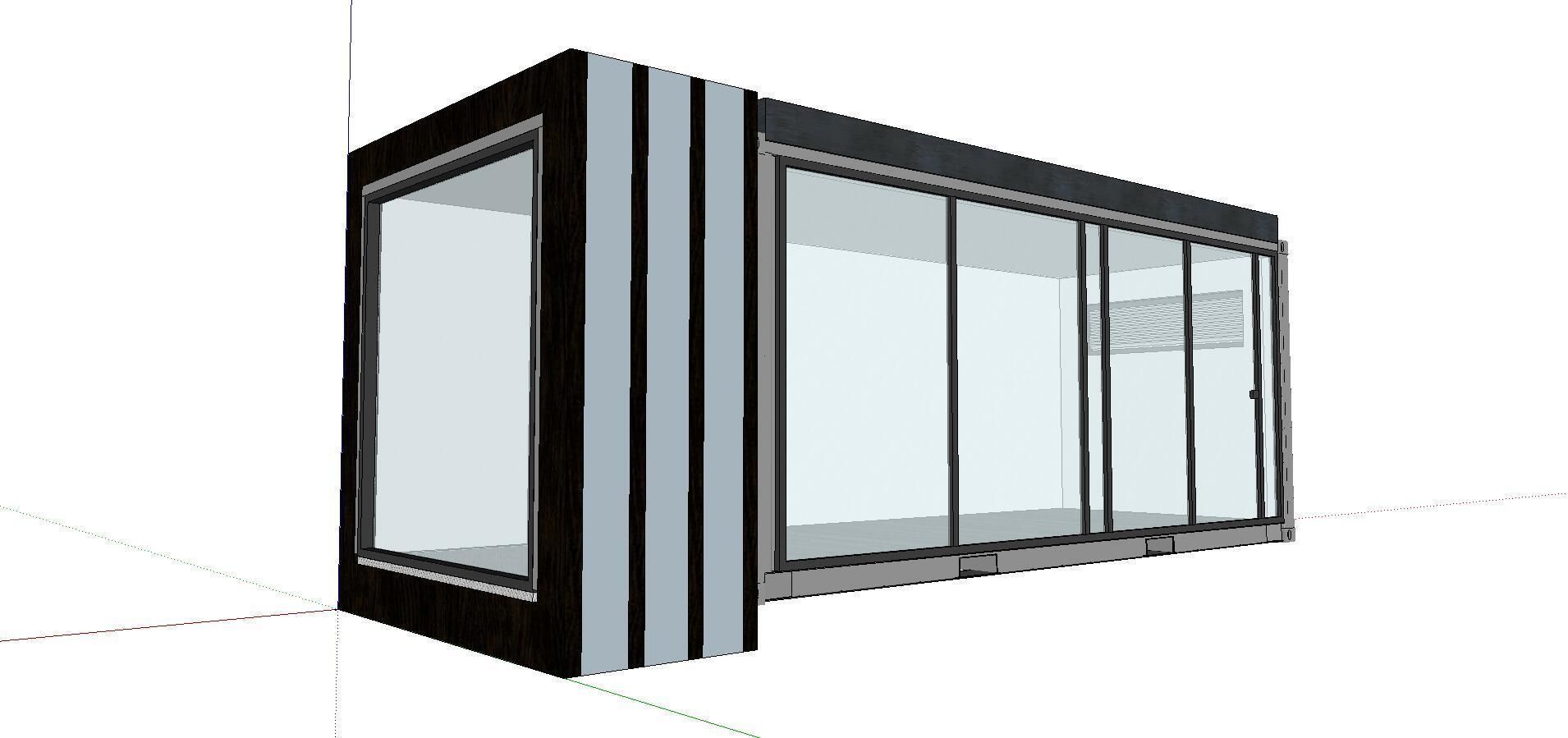 City Simple Art Building-Container-0133 3D model_3