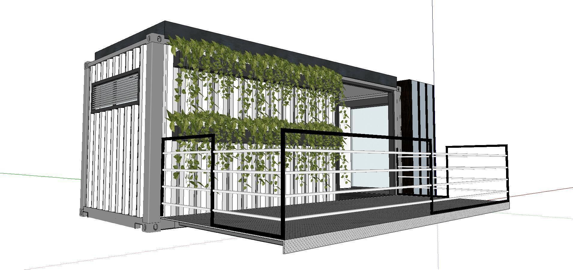 City Simple Art Building-Container-0133 3D model_1