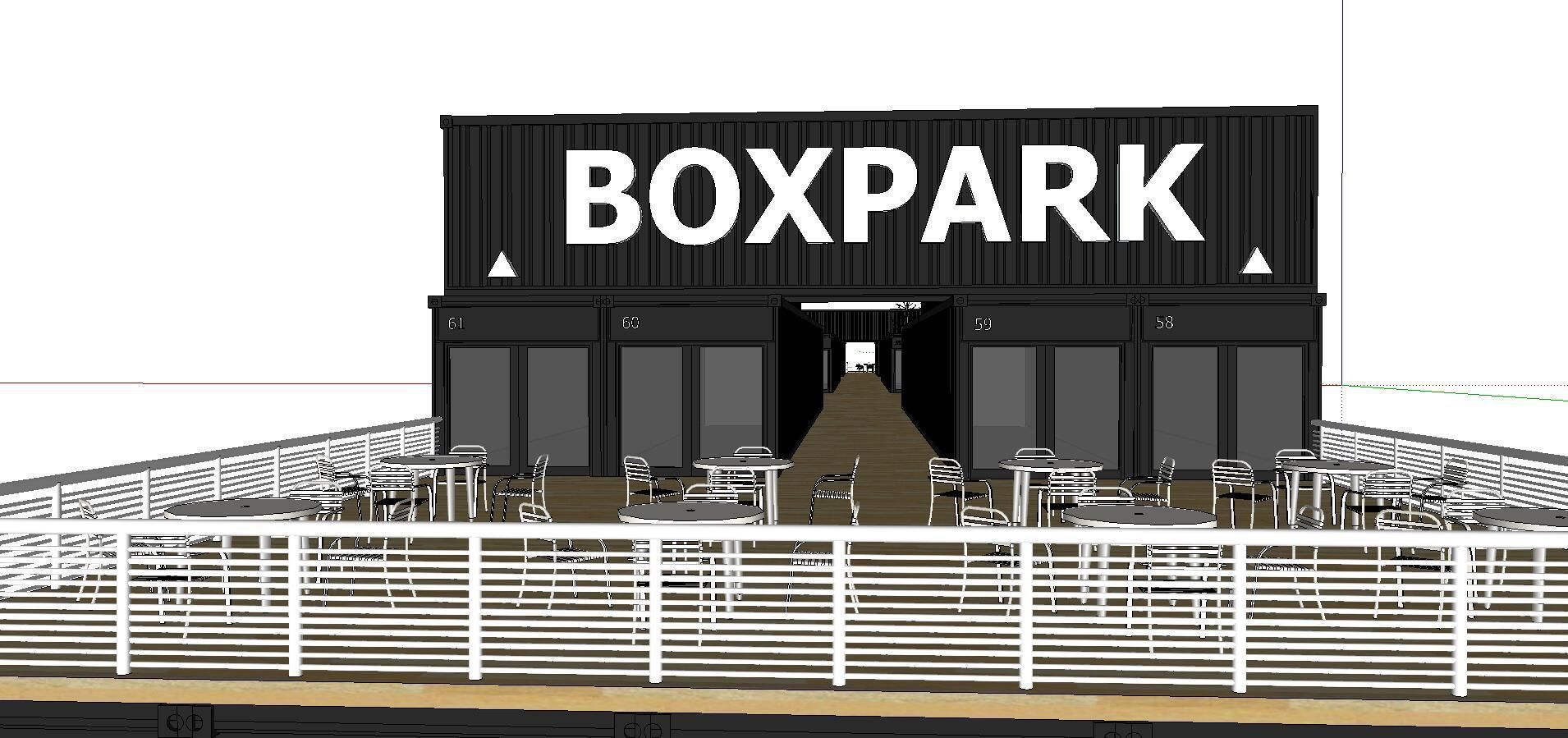 City Simple Art Building-Container-0134 3D model_4