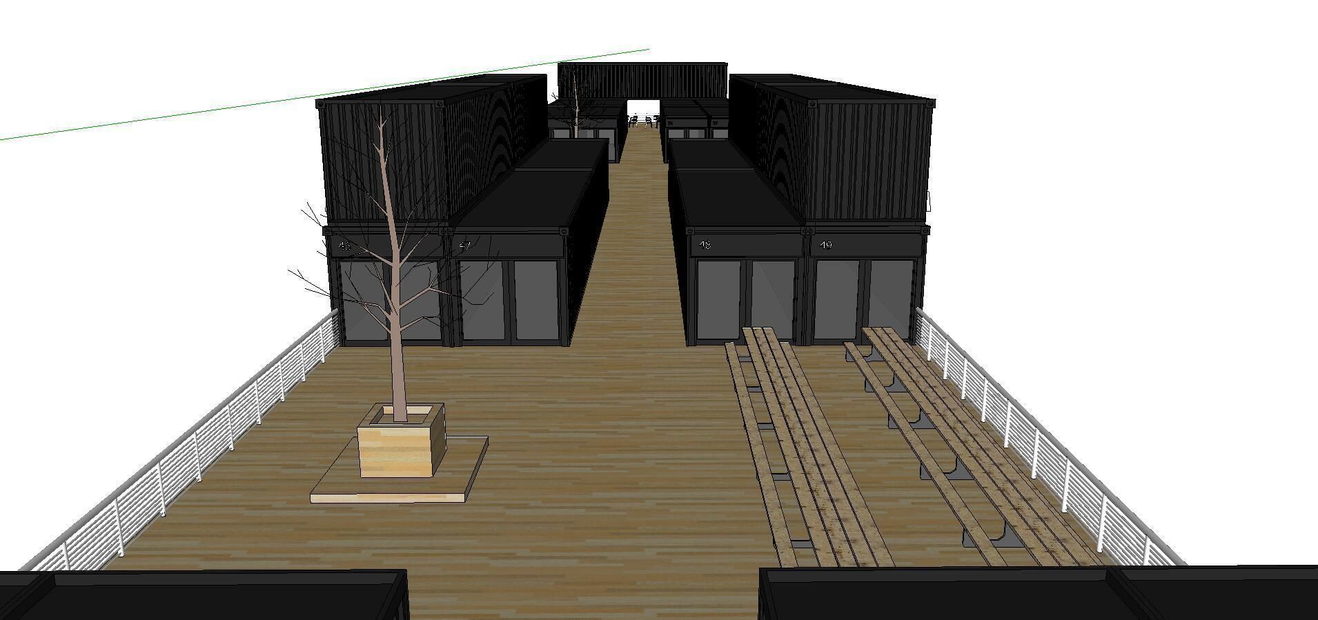 City Simple Art Building-Container-0134 3D model_2