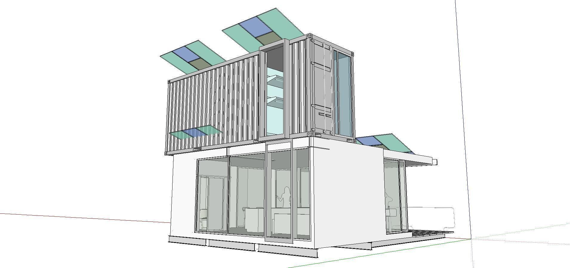 City Simple Art Building-Container-0135 3D model_2