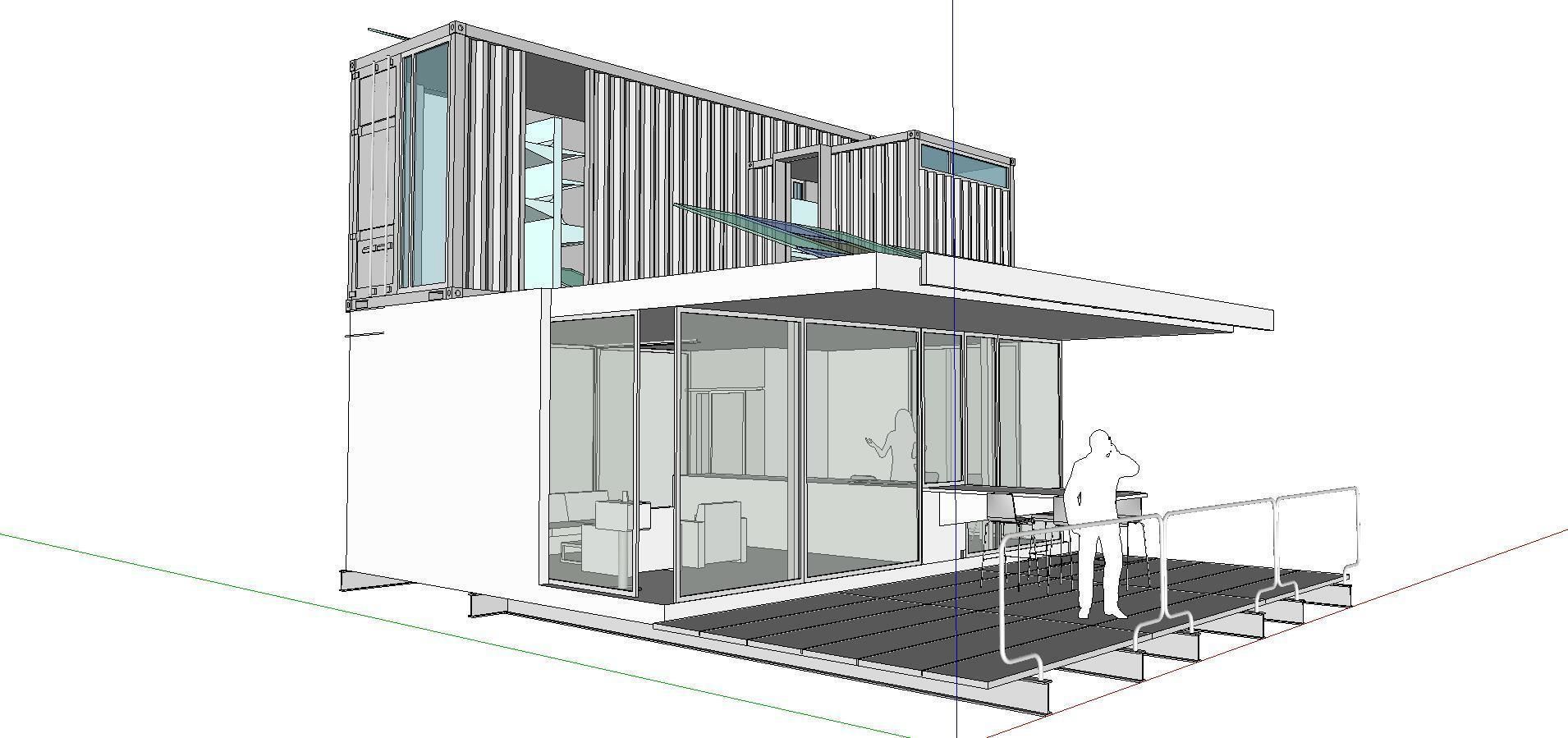 City Simple Art Building-Container-0135 3D model_1
