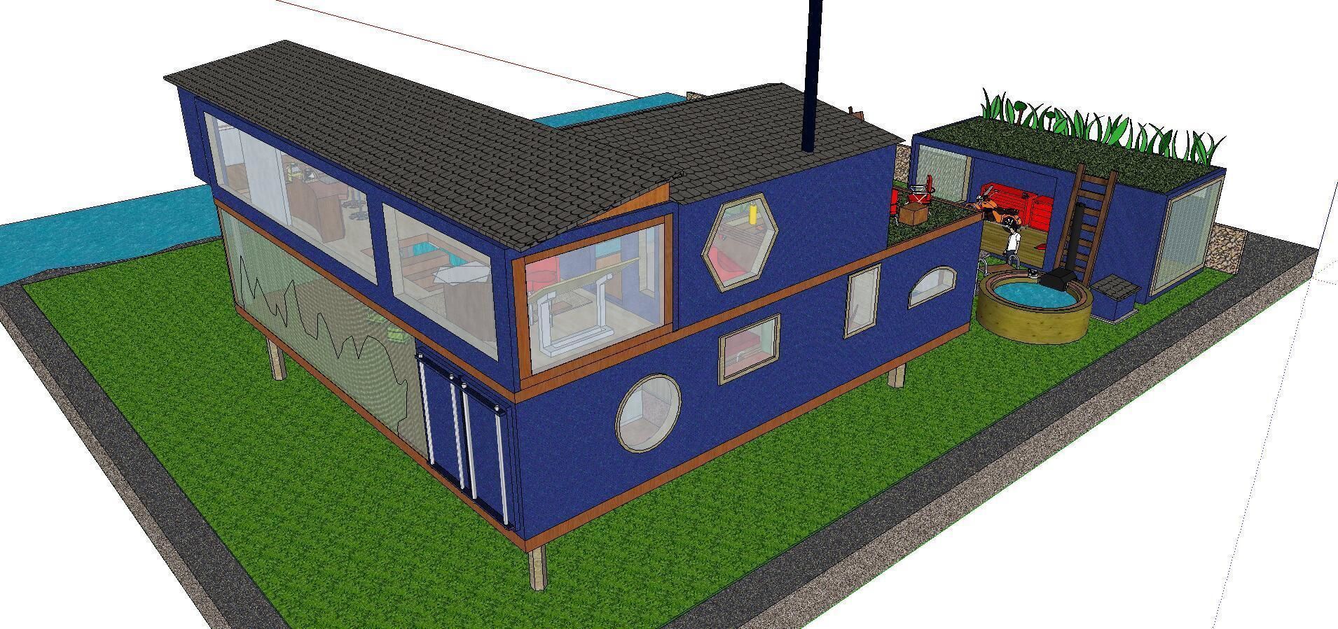 City Simple Art Building-Container-0139 3D model_3