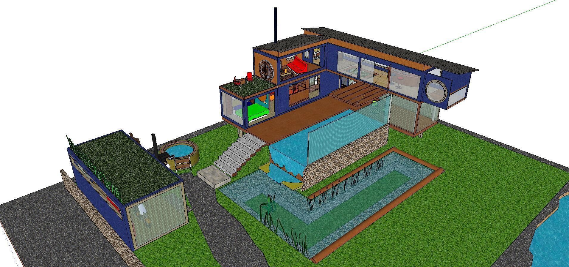 City Simple Art Building-Container-0139 3D model_4