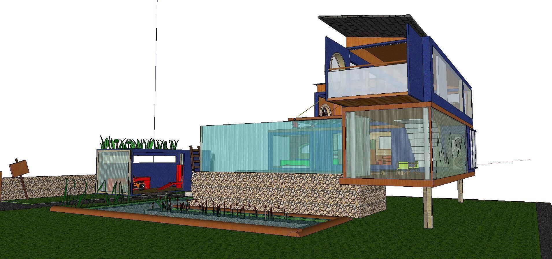 City Simple Art Building-Container-0139 3D model_2