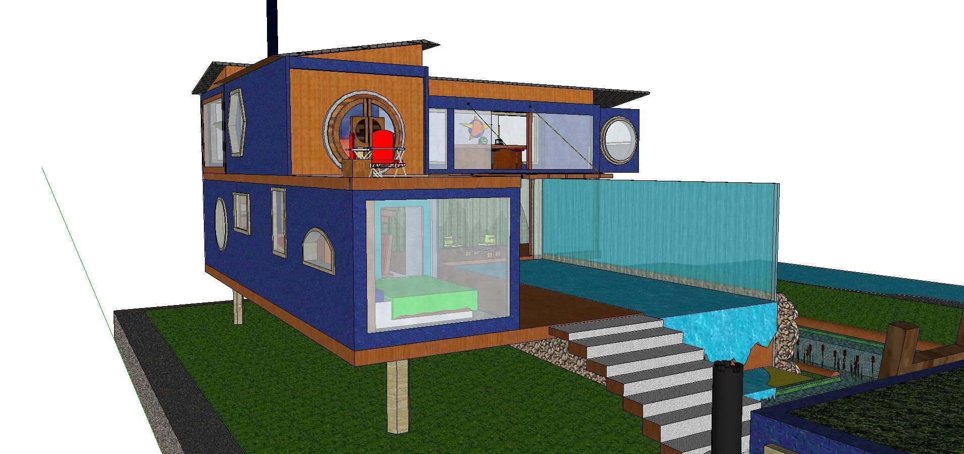 City Simple Art Building-Container-0139 3D model_1