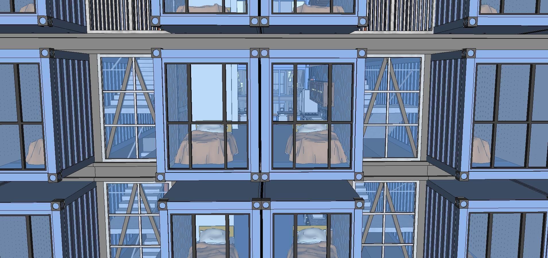 City Simple Art Building-Container-0140 3D model_1