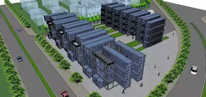 City Simple Art Building-Container-0140