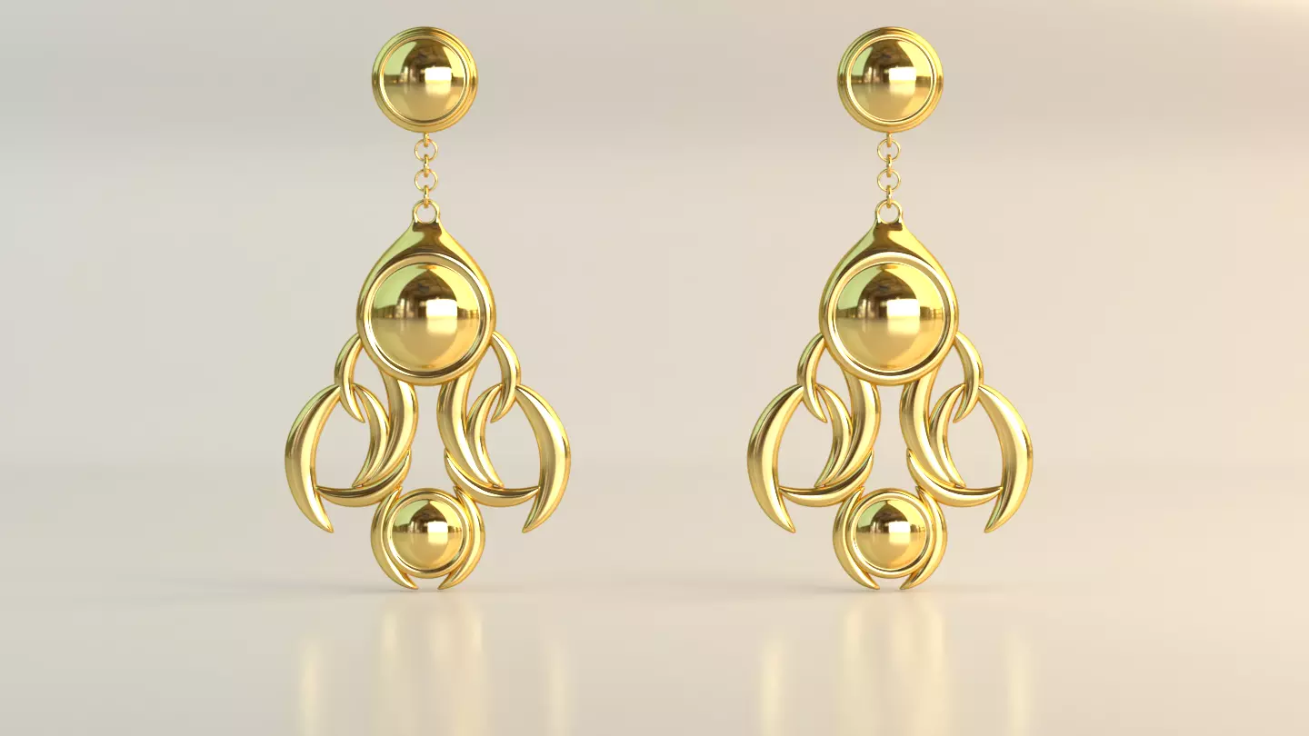 Ear Rings 3D model_0