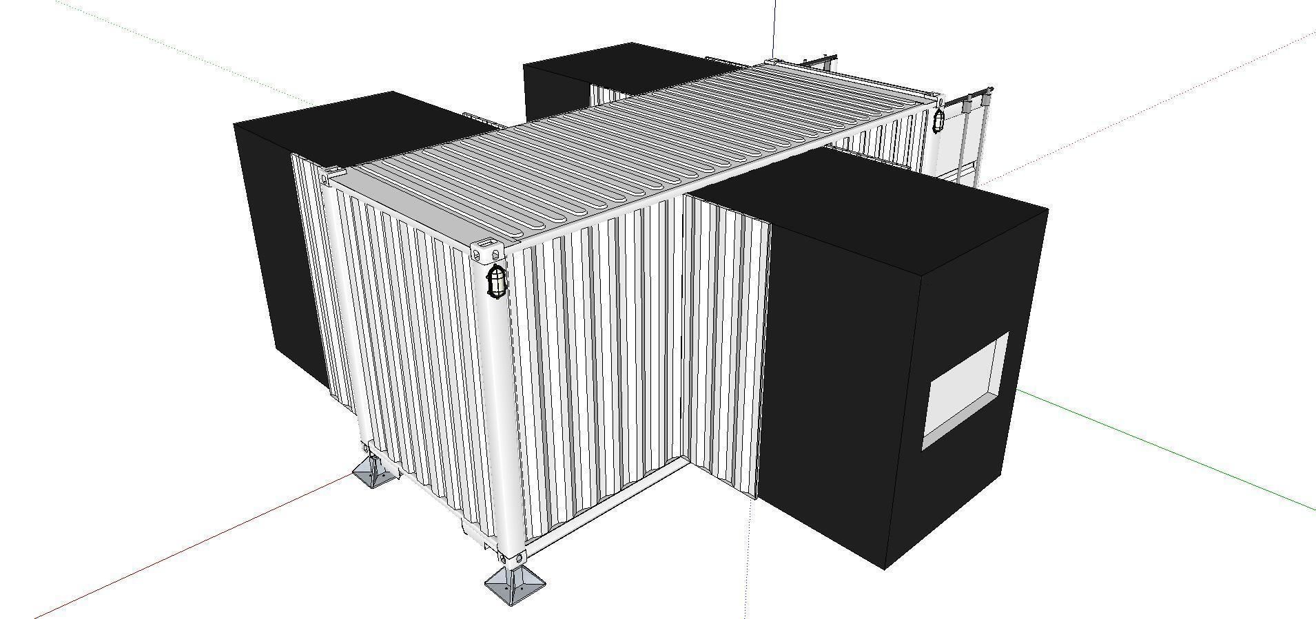 City Simple Art Building-Container-0144 3D model_2