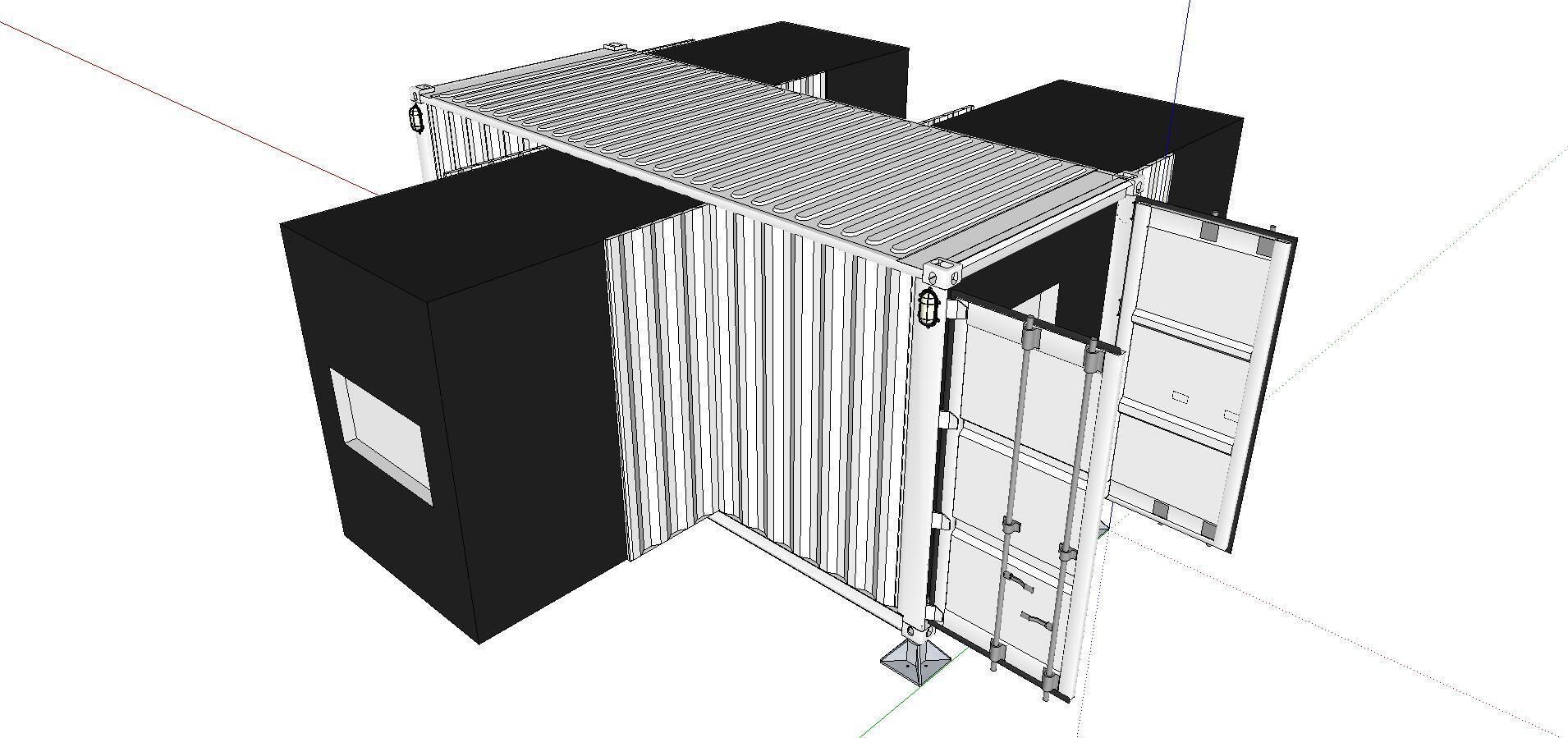 City Simple Art Building-Container-0144 3D model_4
