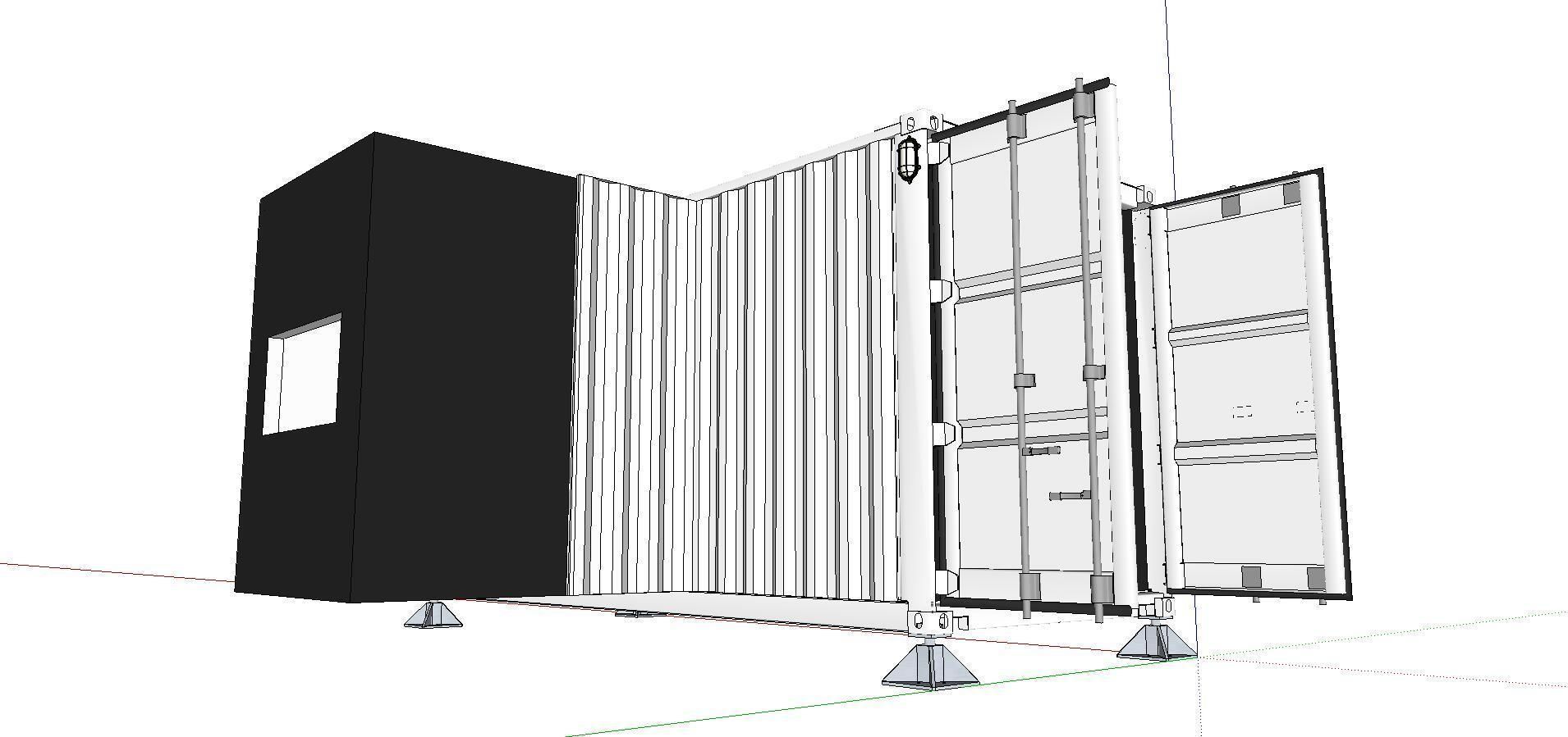 City Simple Art Building-Container-0144 3D model_1