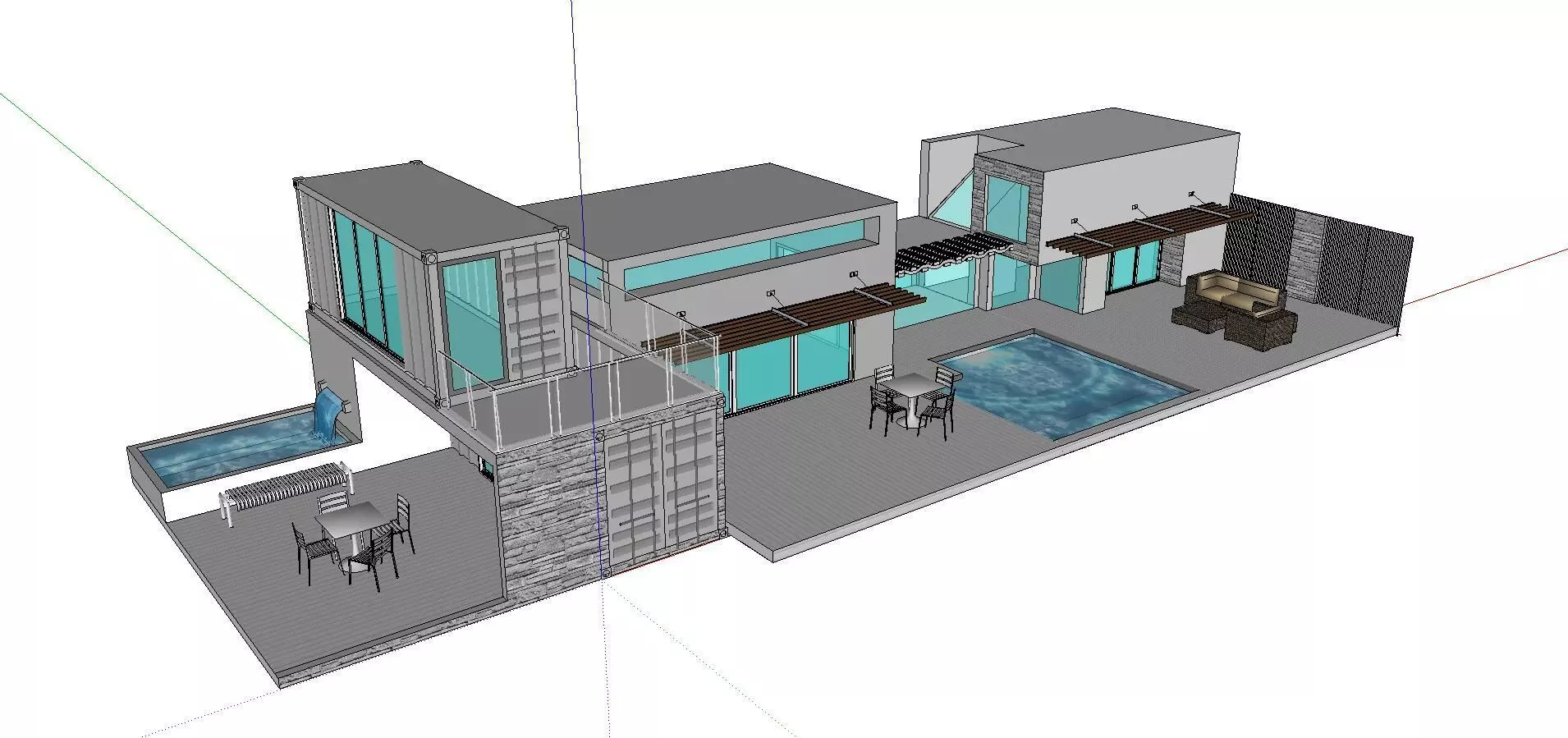 City Simple Art Building-Container-0145 3D model_0