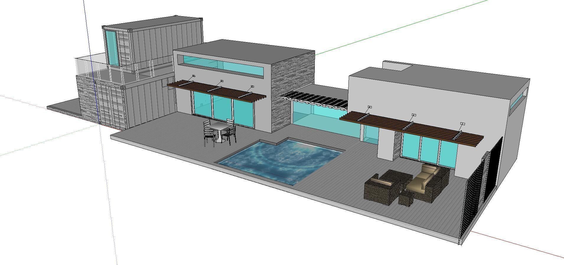 City Simple Art Building-Container-0145 3D model_2