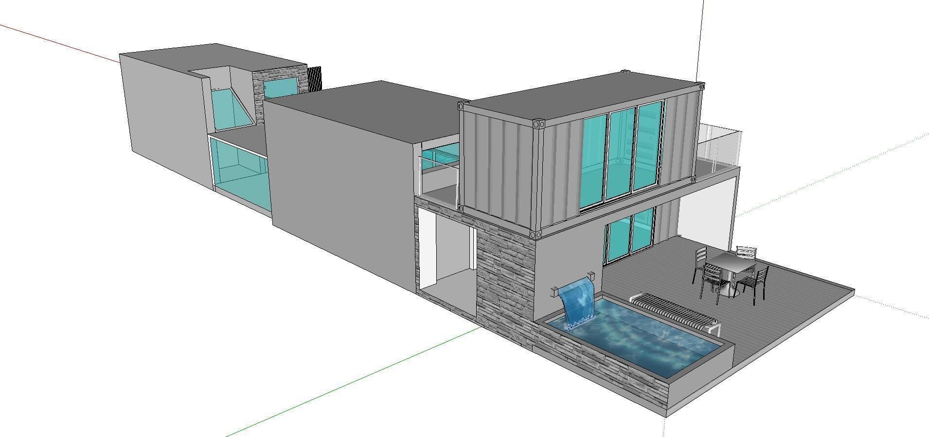 City Simple Art Building-Container-0145 3D model_4