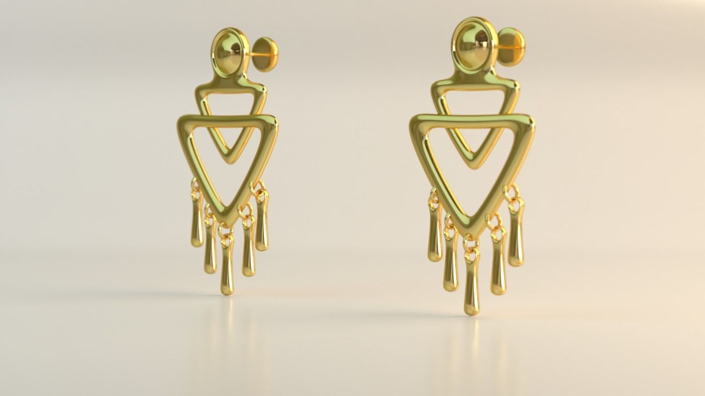 Ear Rings 3D model_4
