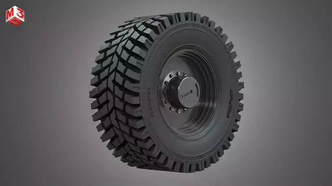 Wheel Loader W190D - Wheel and Tire 3D model