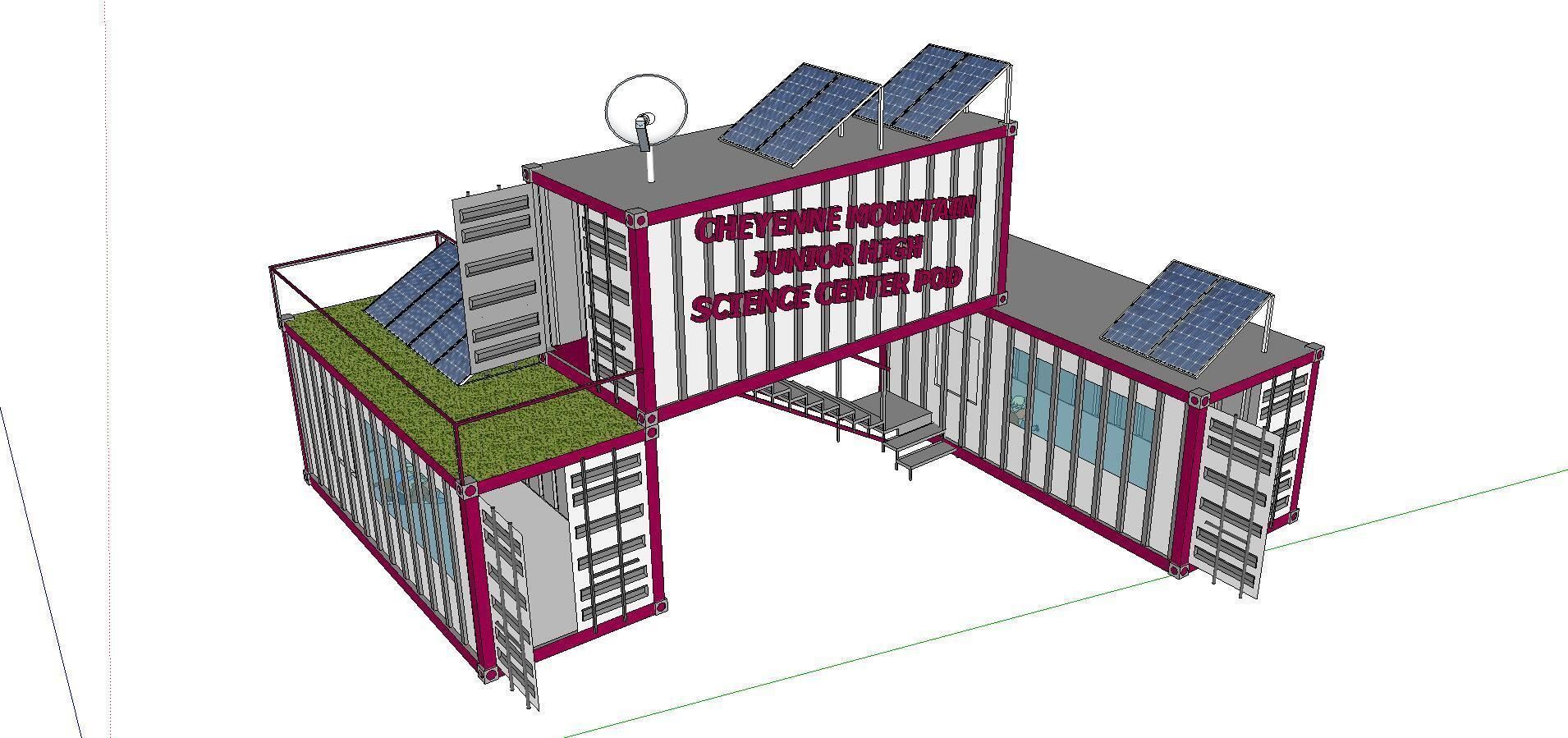 City Simple Art Building-Container-325 3D model_4