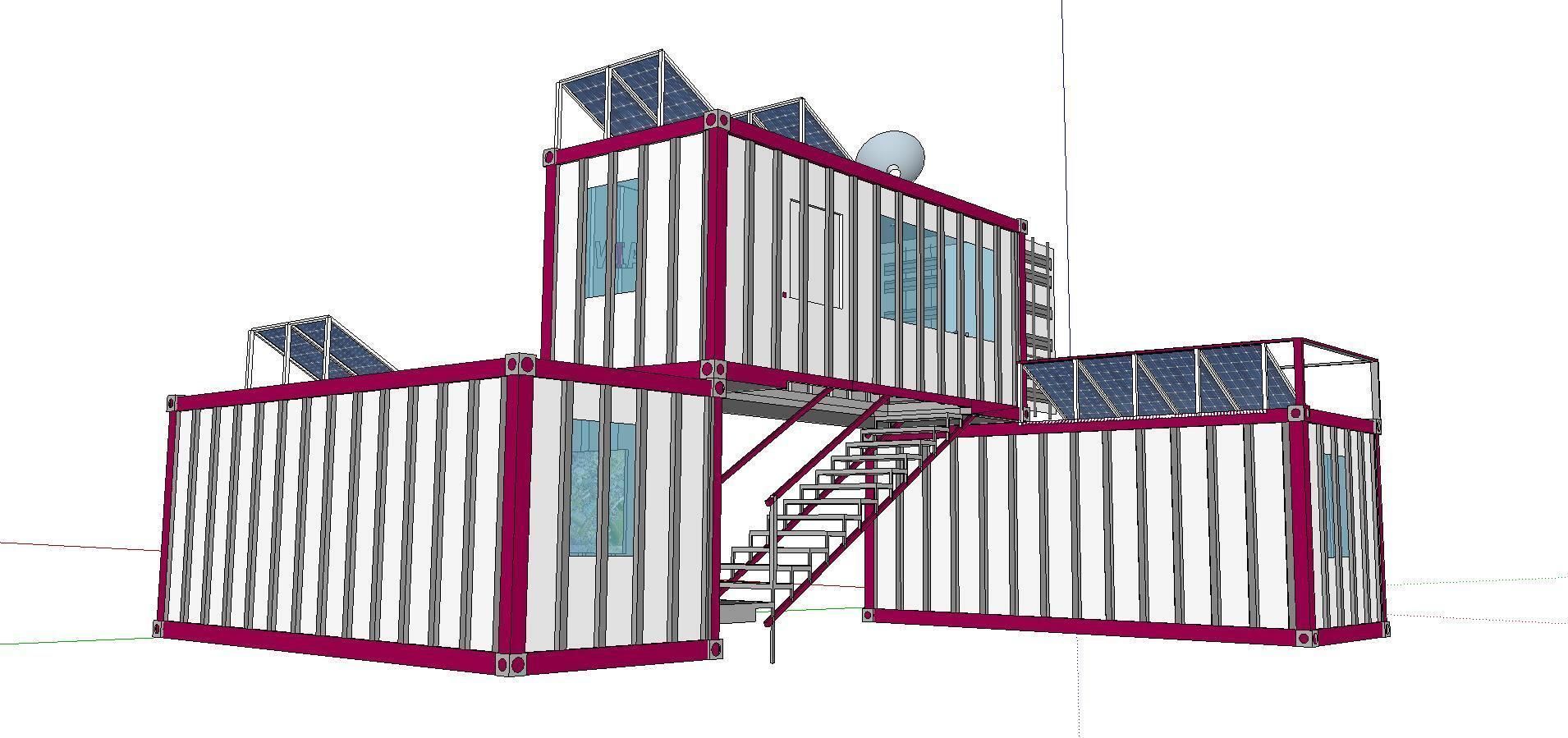 City Simple Art Building-Container-325 3D model_2