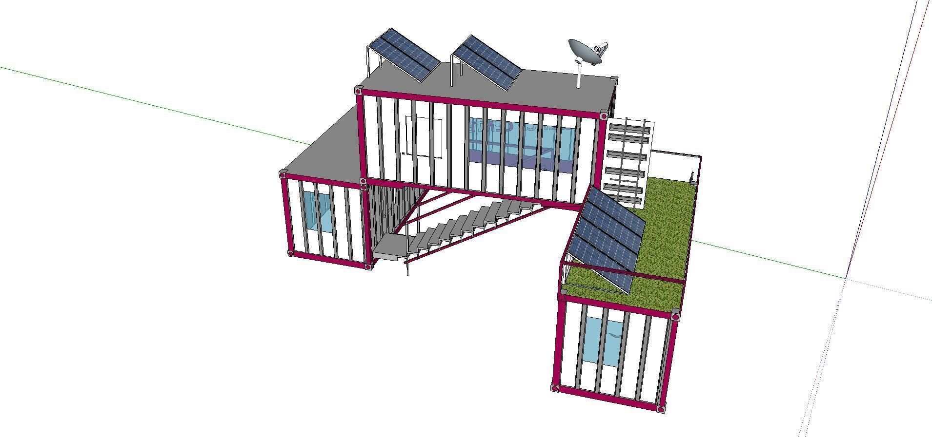 City Simple Art Building-Container-325 3D model_3