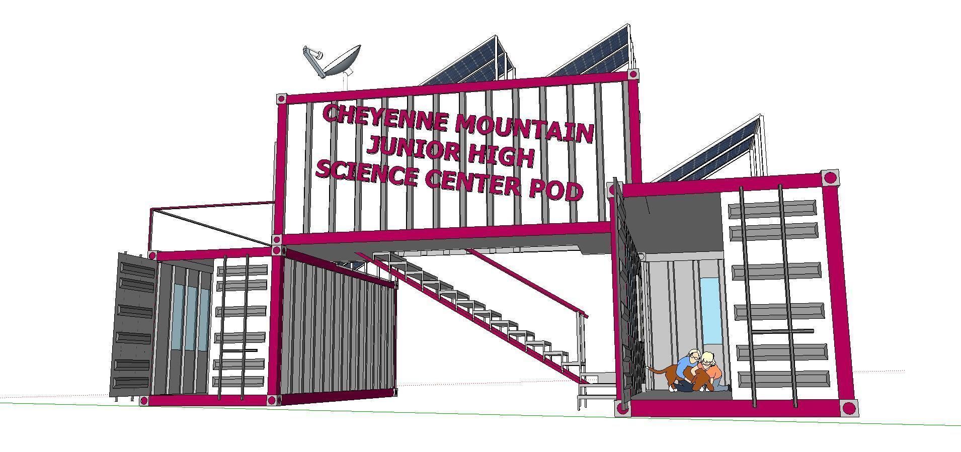 City Simple Art Building-Container-325 3D model_1