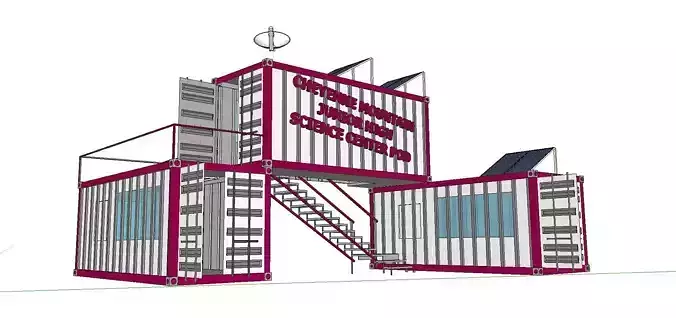 City Simple Art Building-Container-325