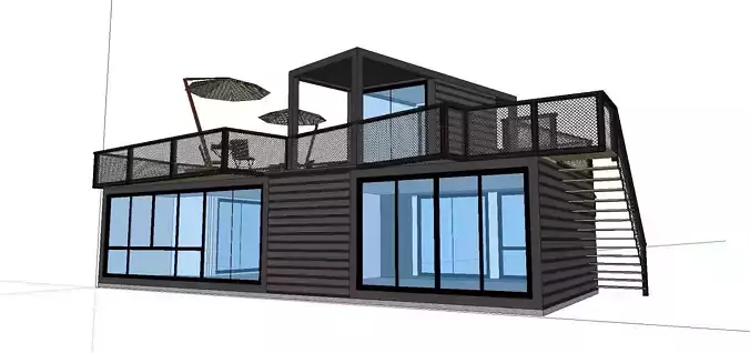 City Simple Art Building-Container-336