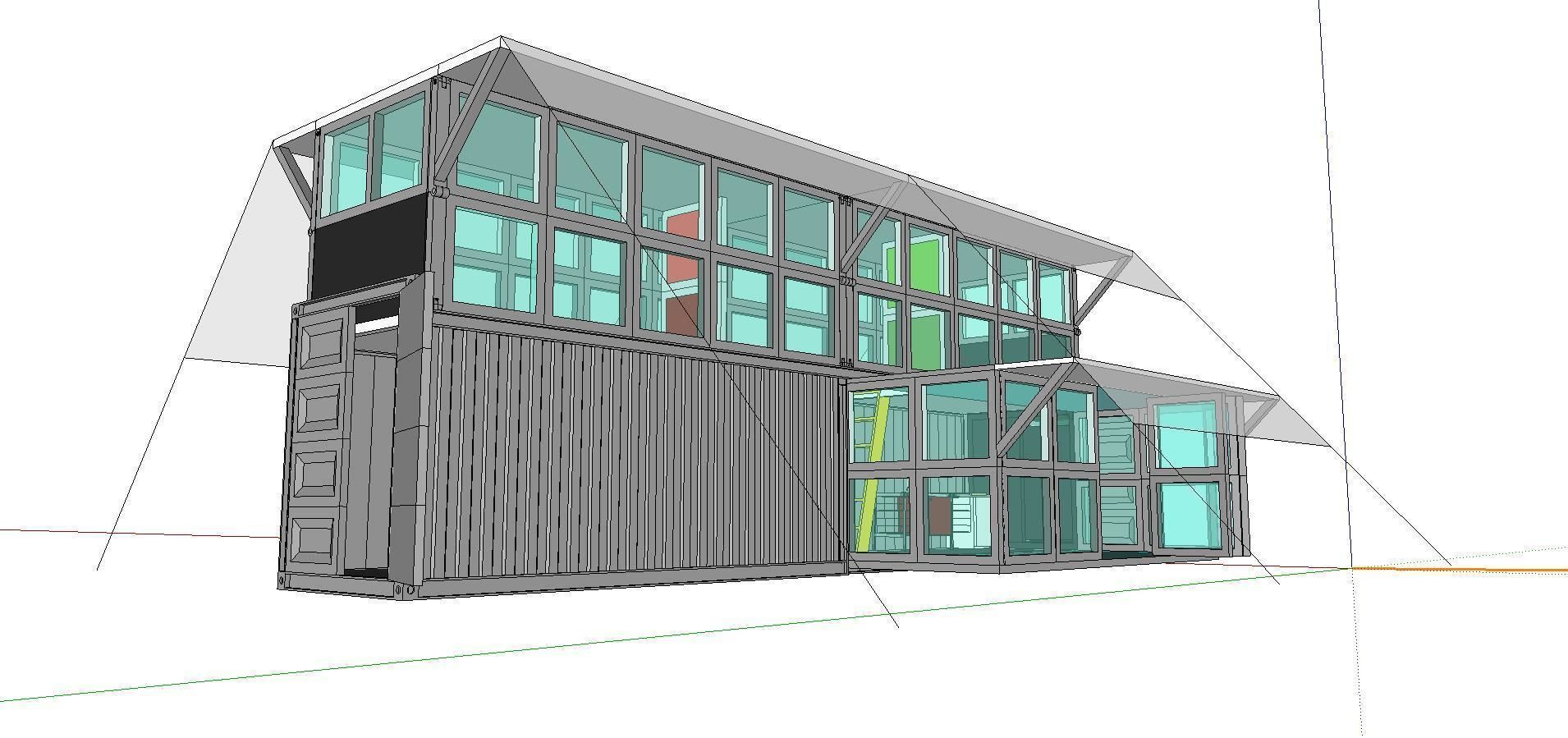 City Simple Art Building-Container-0289 3D model_2