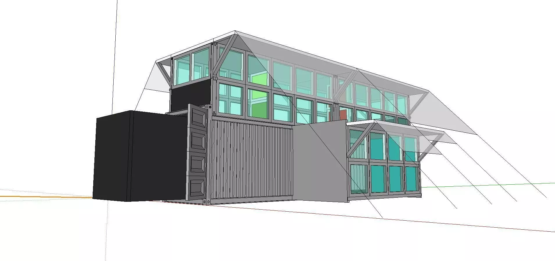 City Simple Art Building-Container-0289 3D model_0