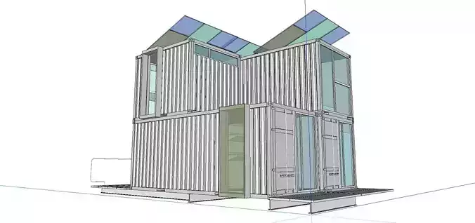 City Simple Art Building-Container-337
