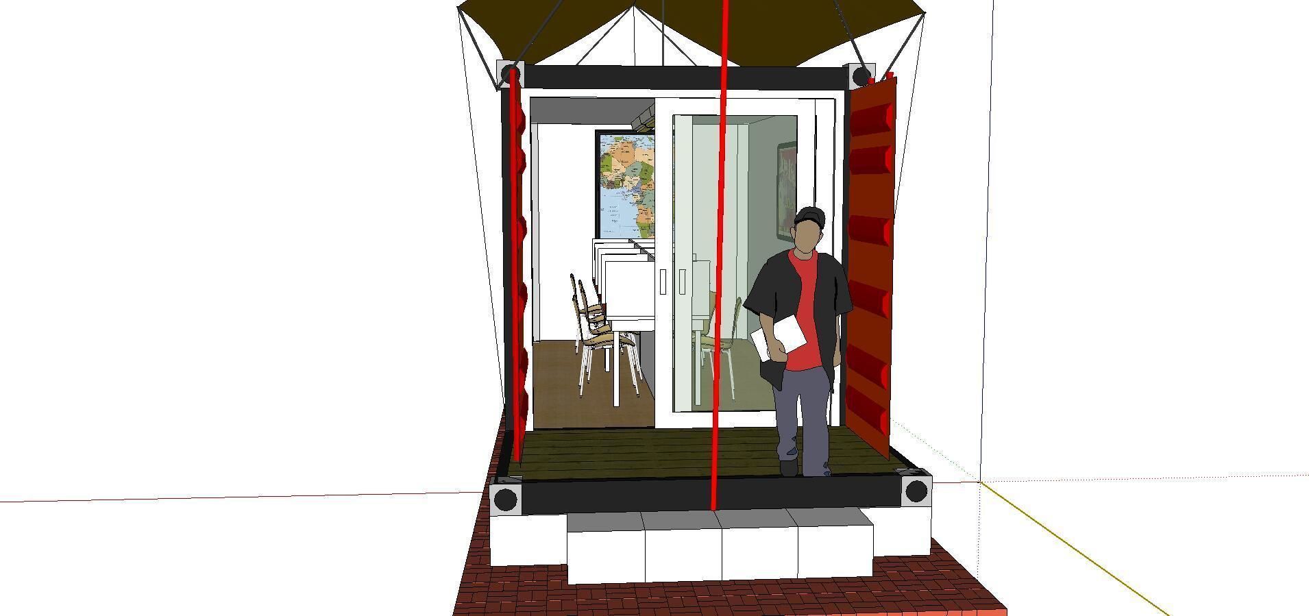 City Simple Art Building-Container-0287 3D model_4