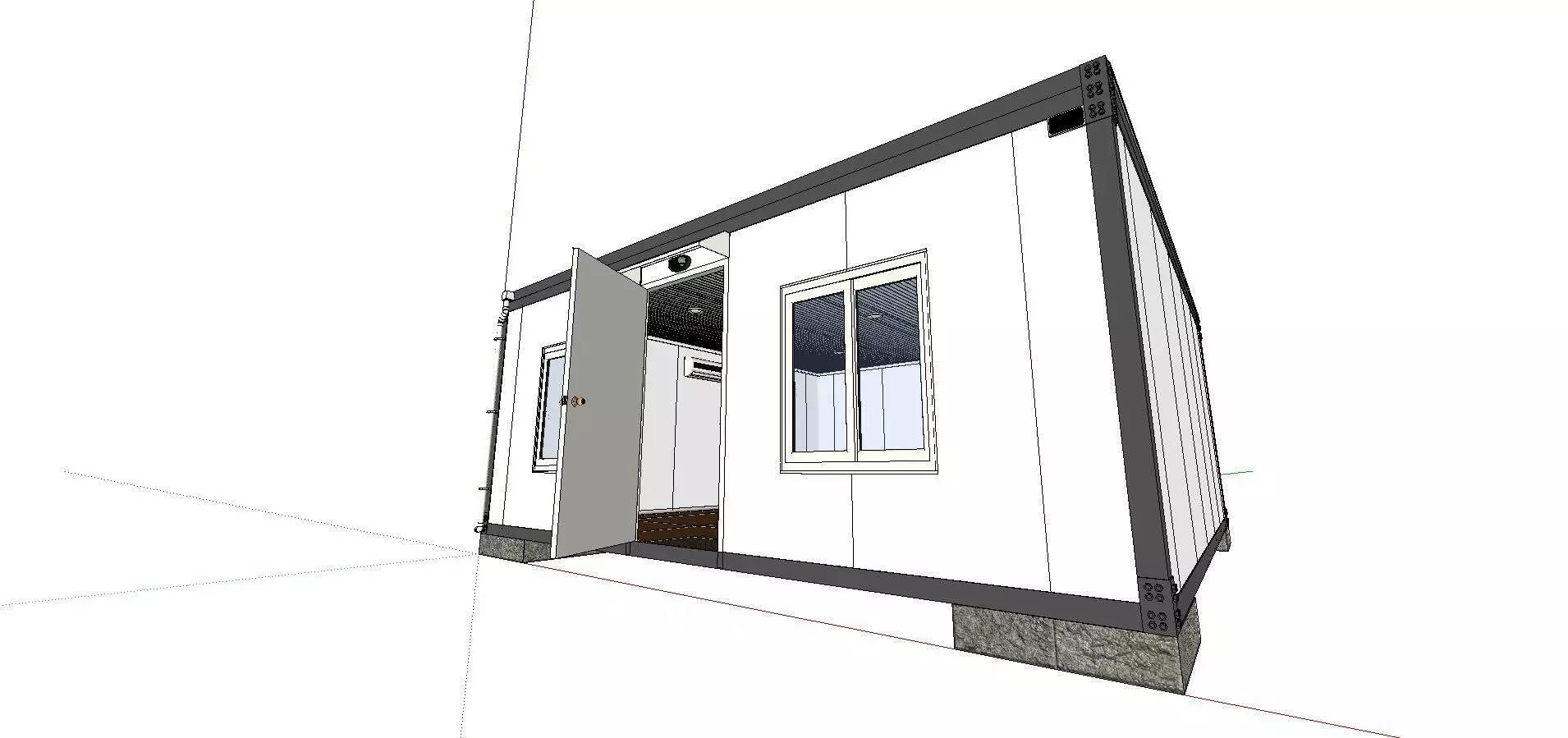 City Simple Art Building-Container-0279 3D model_0