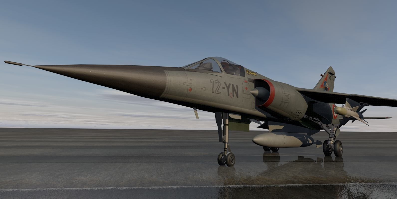 Dassault Mirage F1 3D model_9