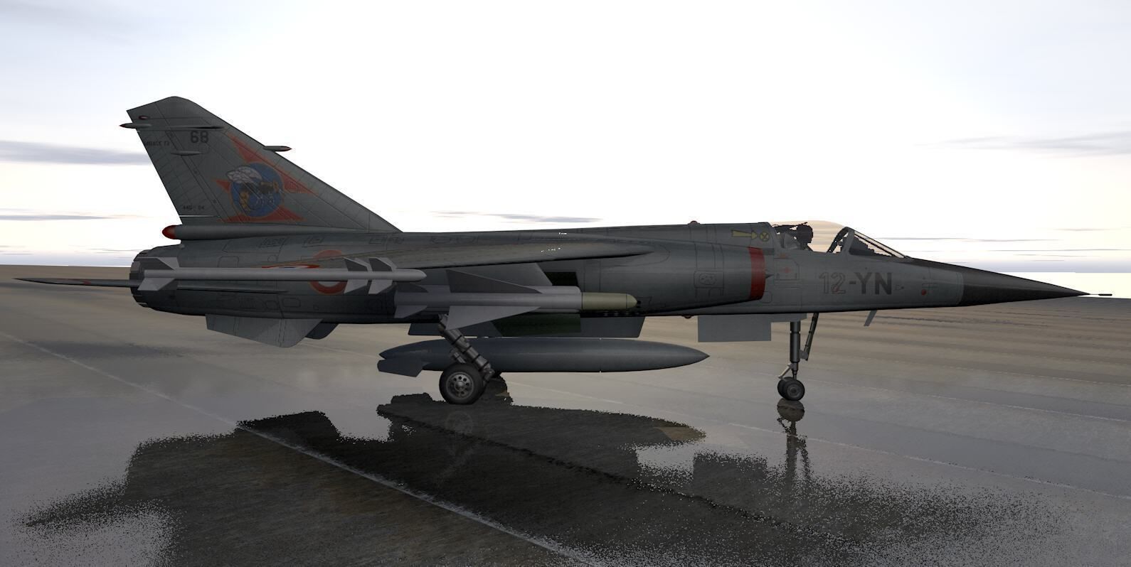 Dassault Mirage F1 3D model_4