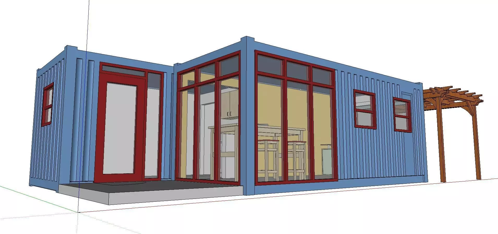 City Simple Art Building-Container-0271 3D model_0