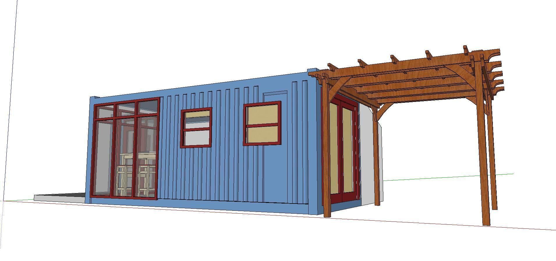 City Simple Art Building-Container-0271 3D model_1