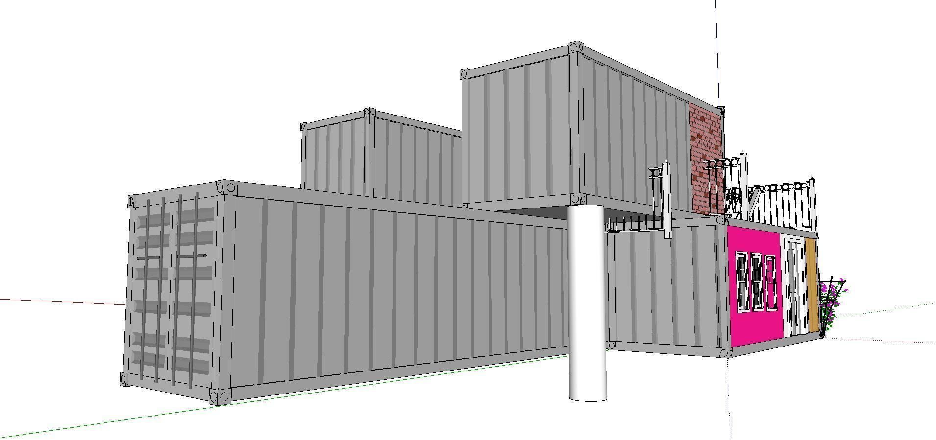 City Simple Art Building-Container-0268 3D model_2