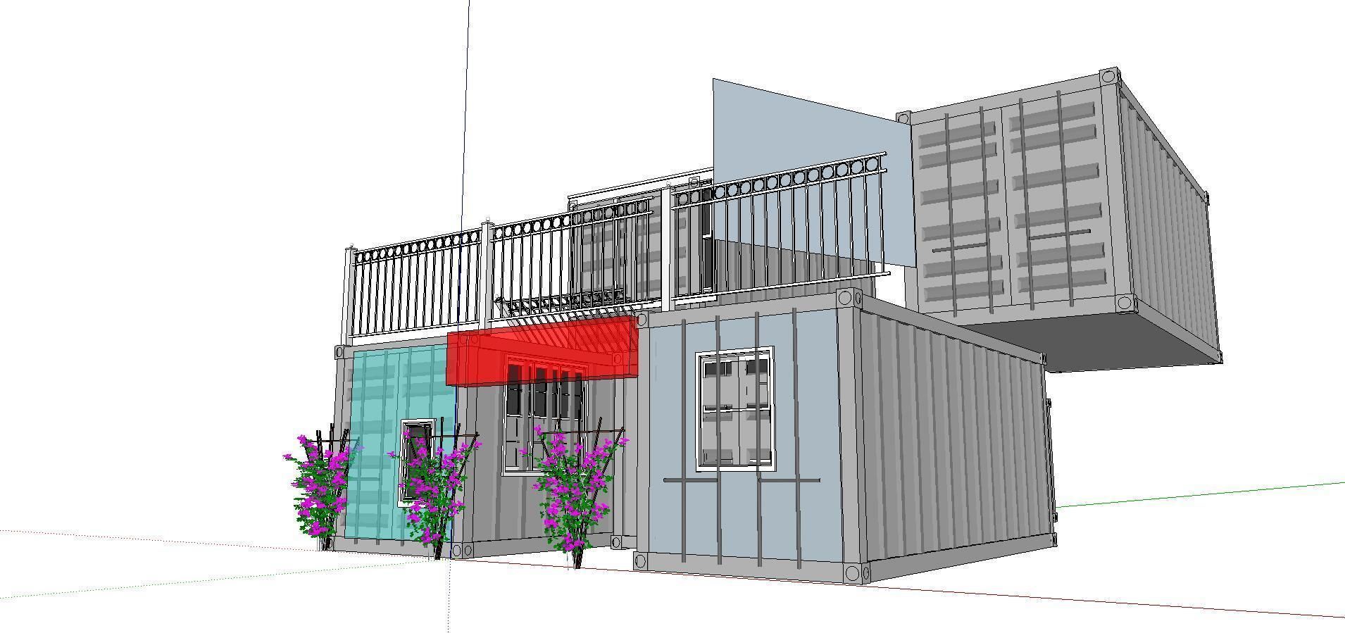 City Simple Art Building-Container-0268 3D model_1