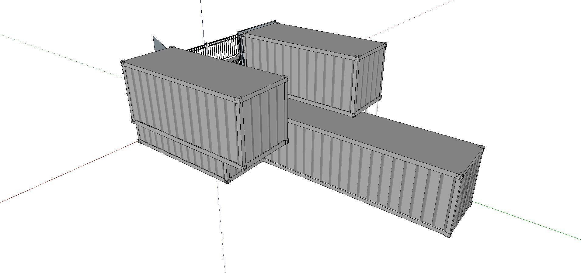 City Simple Art Building-Container-0268 3D model_3