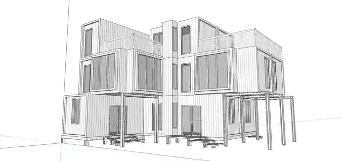City Simple Art Building-Container-0263