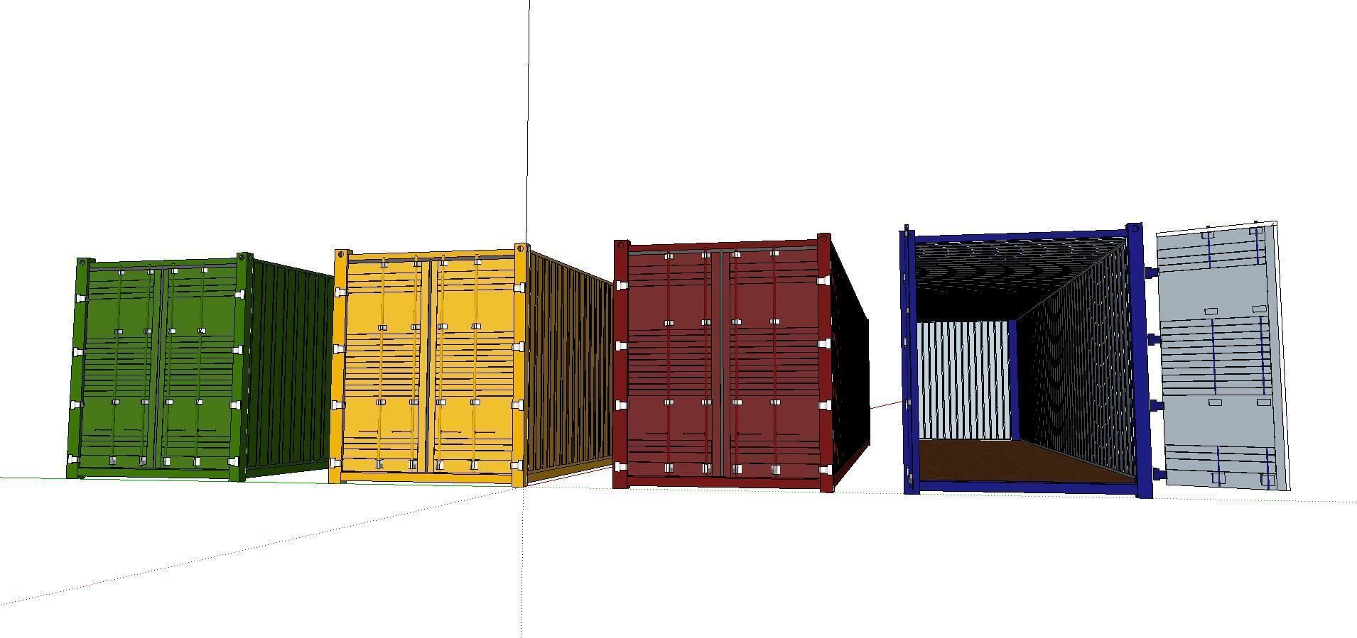 City Simple Art Building-Container-0255 3D model_4