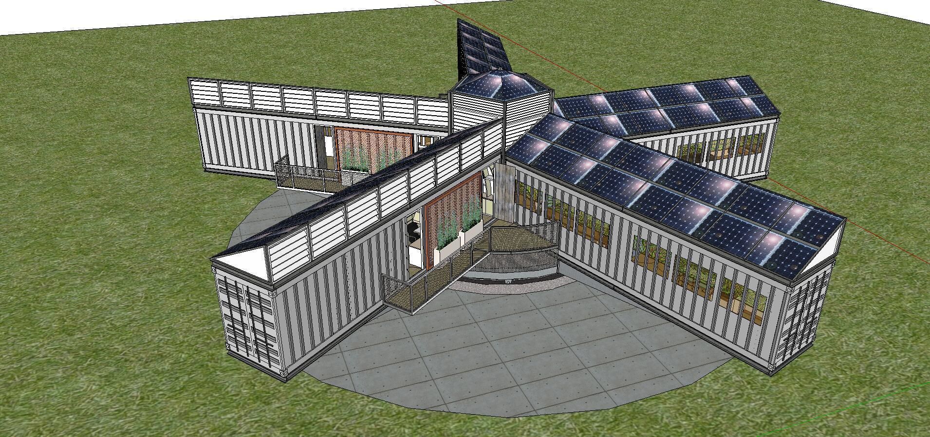 City Simple Art Building-Container-0248 3D model_3