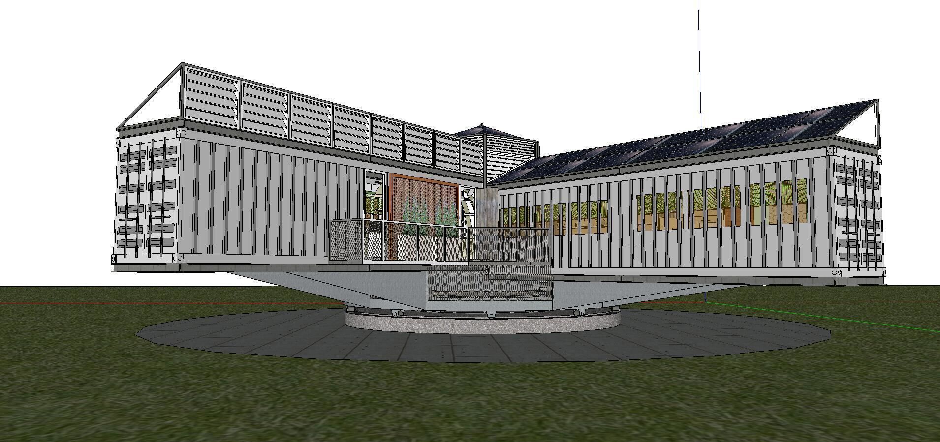 City Simple Art Building-Container-0248 3D model_2